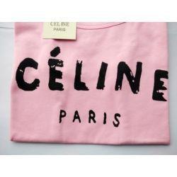 Celine Paris Logo - NEW CELINE PARIS Logo WOMEN'S SHORT SLEEVE T SHIRTS