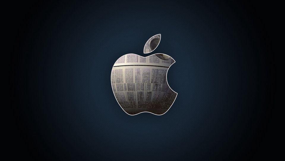 Apple PlayStation Logo - Download wallpaper 960x544 apple, mac, logo, metal, hi-tech ...