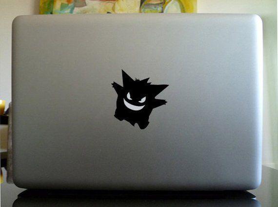 Apple PlayStation Logo - Pokemon Gengar logo on apple Anime Decal for Macbook Laptop | Etsy