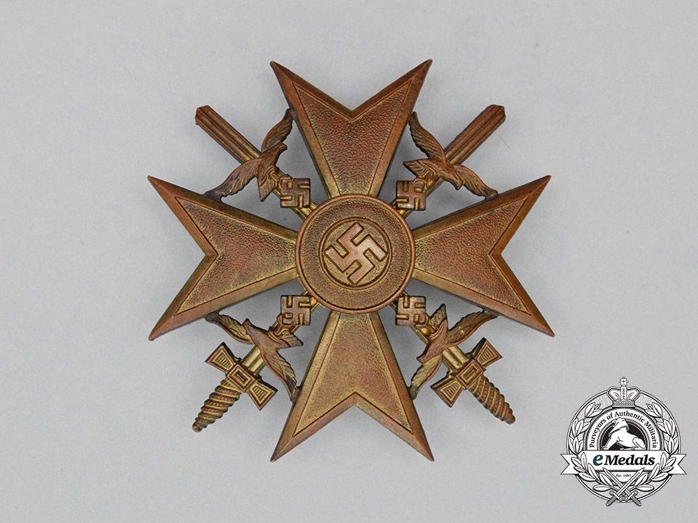 Spanish Cross Logo - Germany. A Spanish Cross with Swords by Steinhauer & Lück, Gold Grade