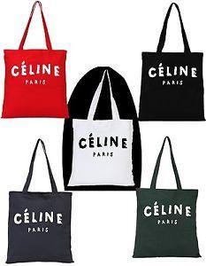 Celine Paris Logo - Details about New Celine Paris Designer Bag Top Star Celebrity Street  Fashion Cotton Tote Bag