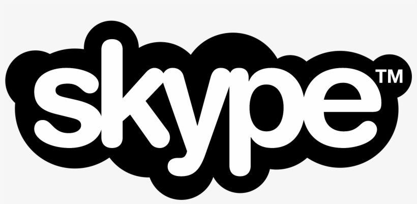 Black Skype Logo - Skype Logo Black And White - Skype Logo - Free Transparent PNG ...