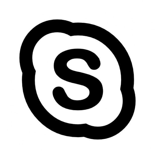 Black Skype Logo - Free Skype Icon Black 135343 | Download Skype Icon Black - 135343