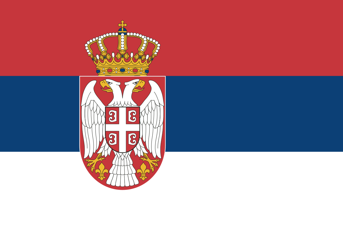 Red White and vs Logo - Flag of Serbia