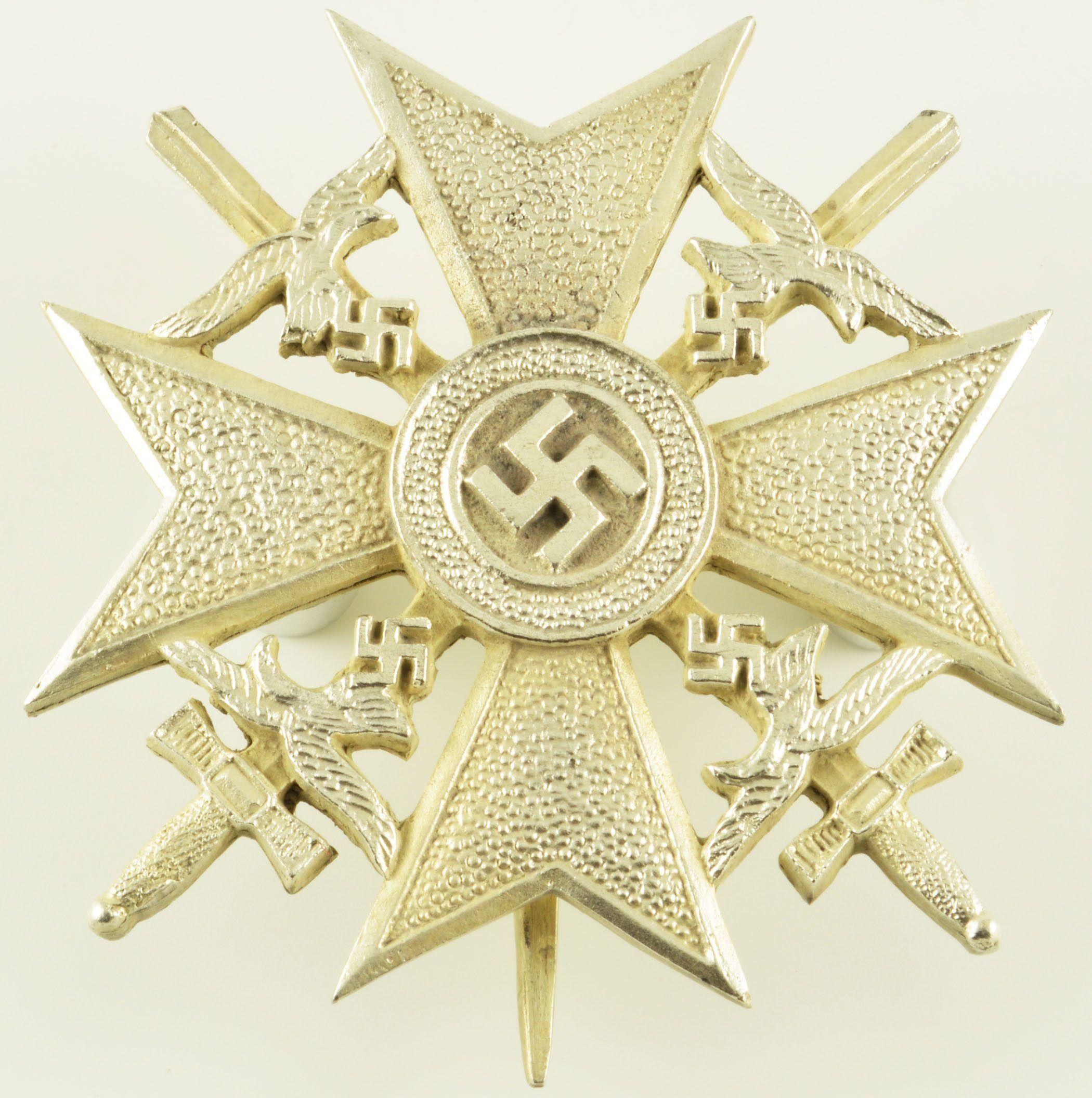 Spanish Cross Logo - Spanish Cross (with swords). WW2 German military sign. COPY