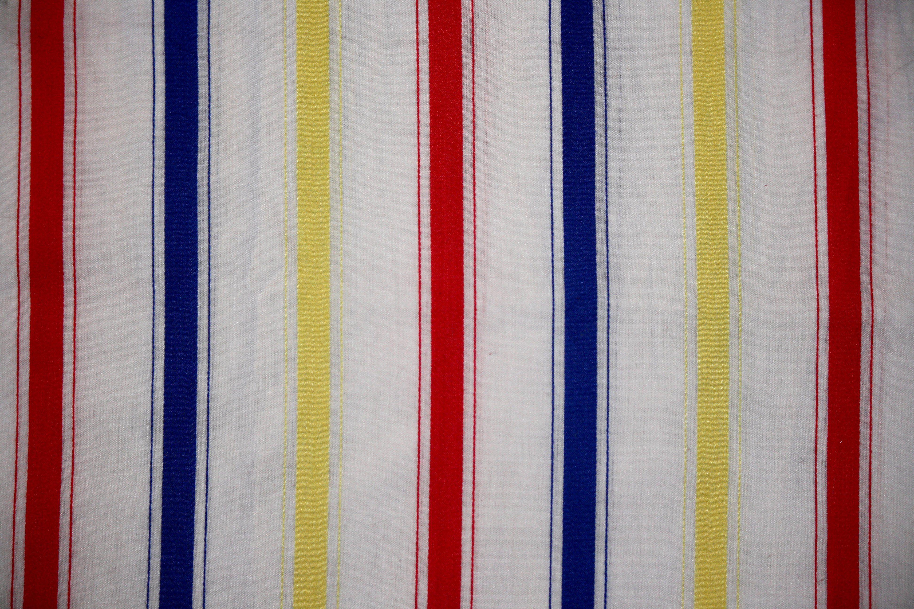 Striped White and Blue and Yellow Logo - Striped Fabric Texture Red, Blue and Yellow on White Picture | Free ...