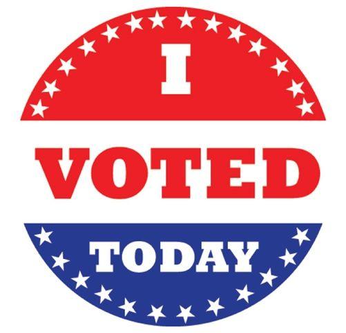 Red White Blue O Logo - Round I Voted Today