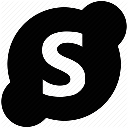 Black Skype Logo - Communication, skype, skype application, skype logo, software ...