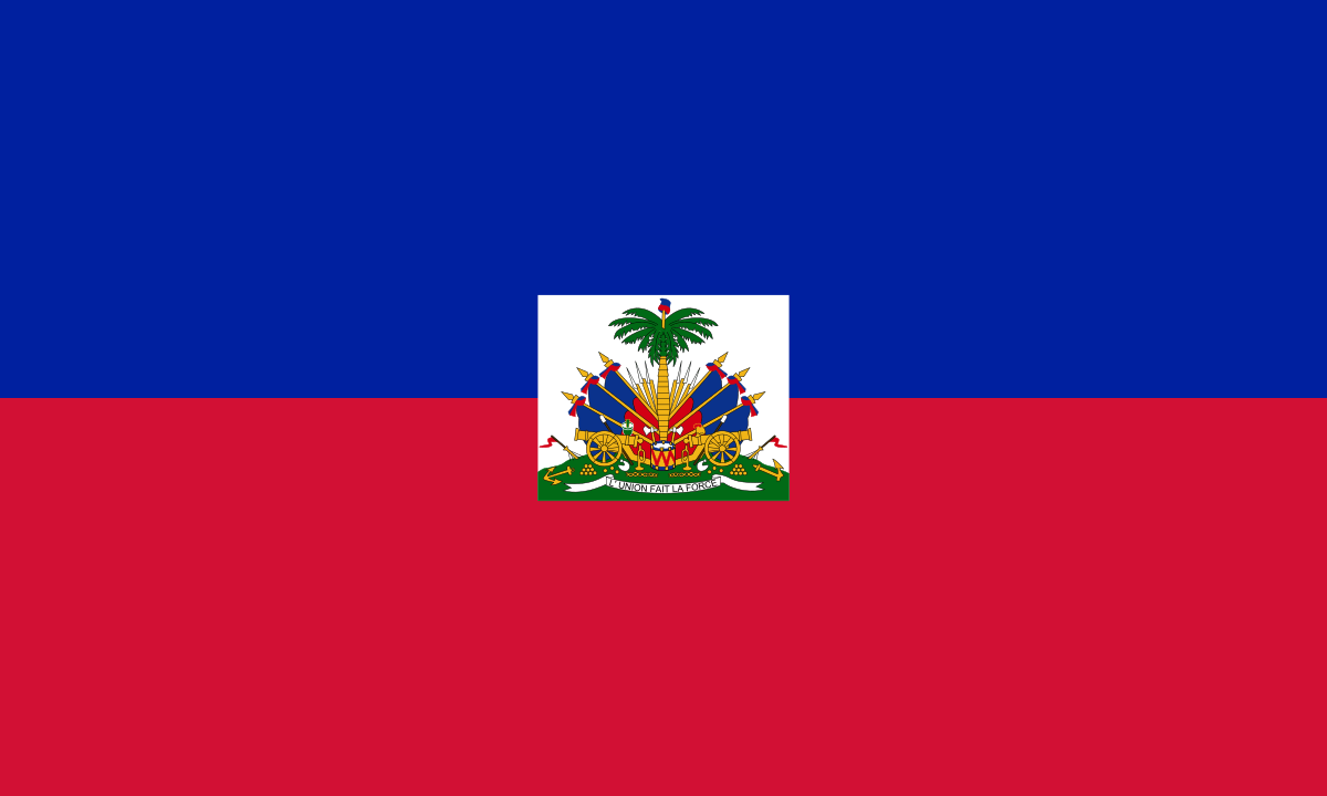 Red White Blue O Logo - Flag of Haiti