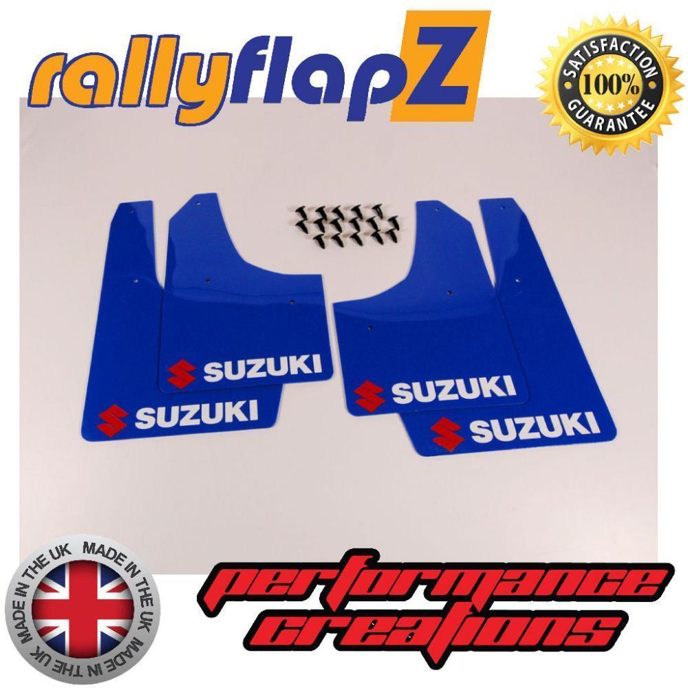 Red White Blue O Logo - Mudflaps Suzuki Swift Sport ZC31S(05-11)Blue 4mm PVC Red & White ...