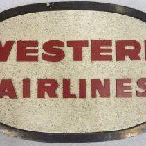 1960s Airline Logo - Western Airlines Logo Sign