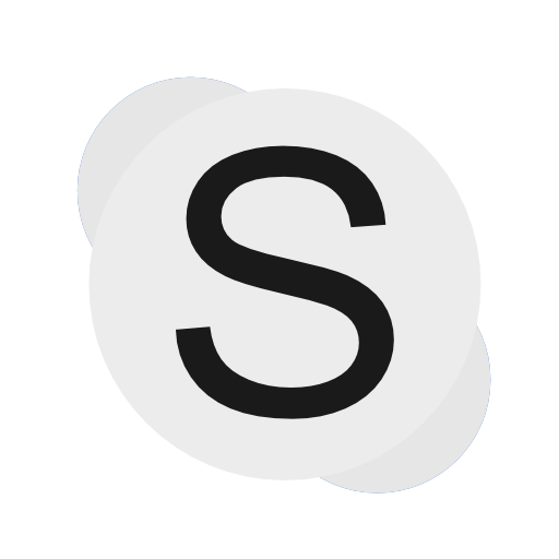 Black Skype Logo - skype icon | download free icons