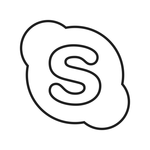 Black Skype Logo - phone, Call, video, internet, voice, Chat, Skype icon
