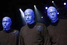 Three Blue People Logo - Blue Man Group