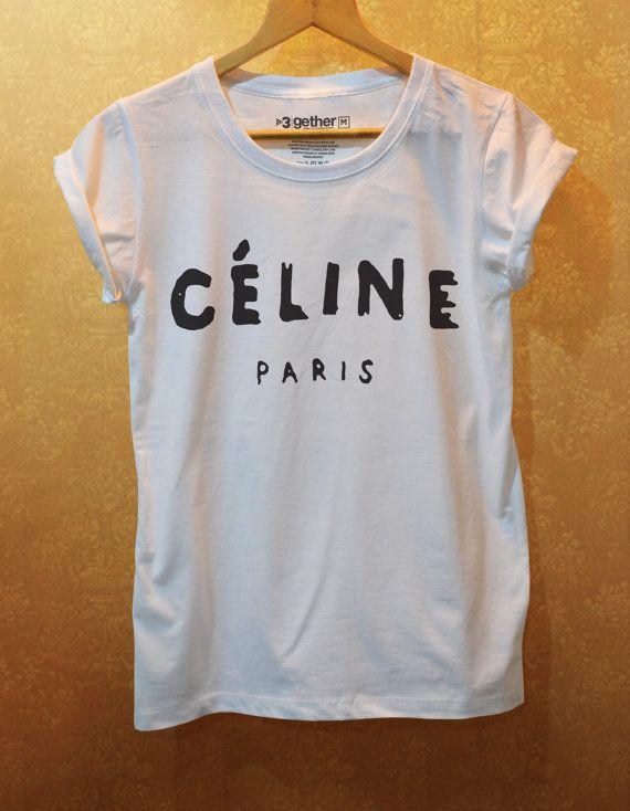 Celine Paris Logo - Celine Paris Inspired Icon logo printed TShirt by the3gethershop