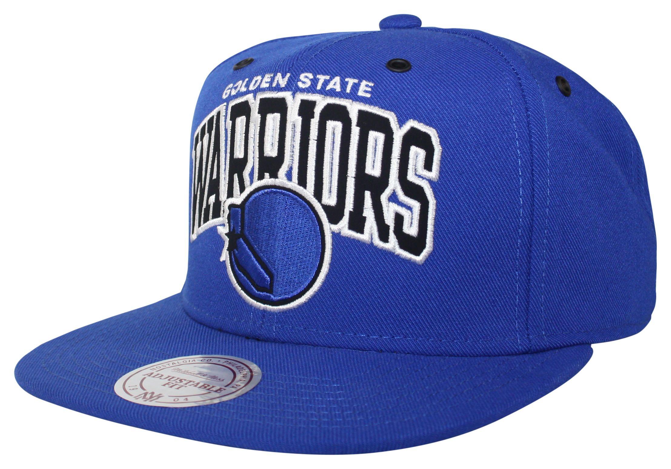 Blue and Black w Logo - Mitchell & Ness | Golden State Warriors Blue Black & White Arch Snapback