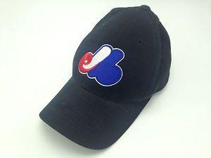 Red White Blue Baseball Logo - baseball hat cap black montreal expos logo red white blue | eBay