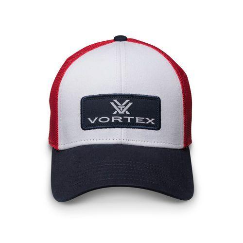 Red White Blue Baseball Logo - Vortex Optics Baseball Hat Red White Blue Cotton Polyester ...