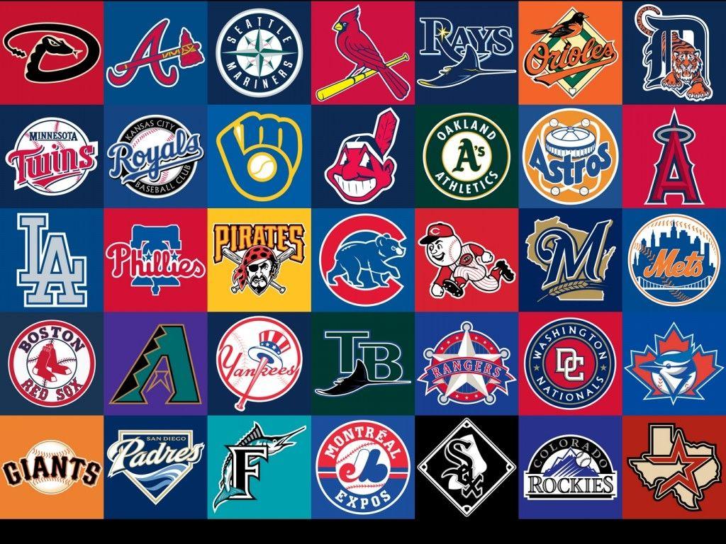 Red White Blue Baseball Logo - Major league baseball Logos