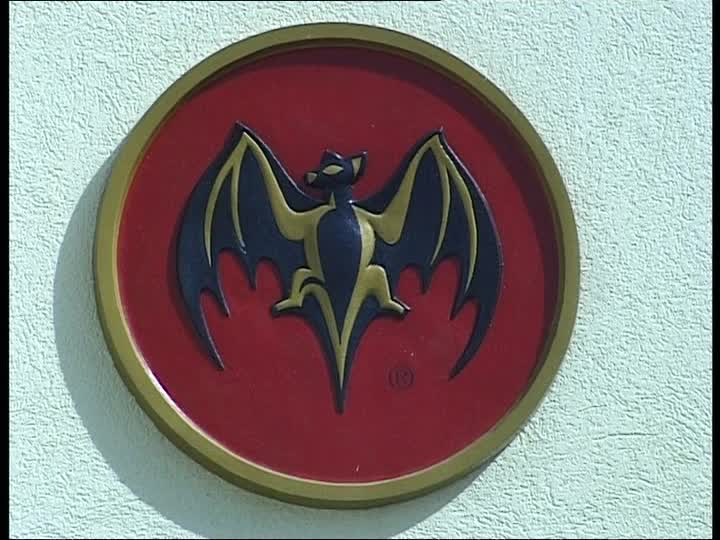 Animal Bat Logo - Bacardi / San Juan / Puerto Rico. SD Stock Video 331 519 215