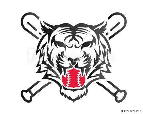 Animal Bat Logo - Modern Confidence Animal Sport Illustration Logo Tiger
