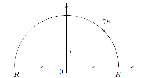 C & Half Circle Logo - complex analysis - What are the reasons for using a semi-circle in ...