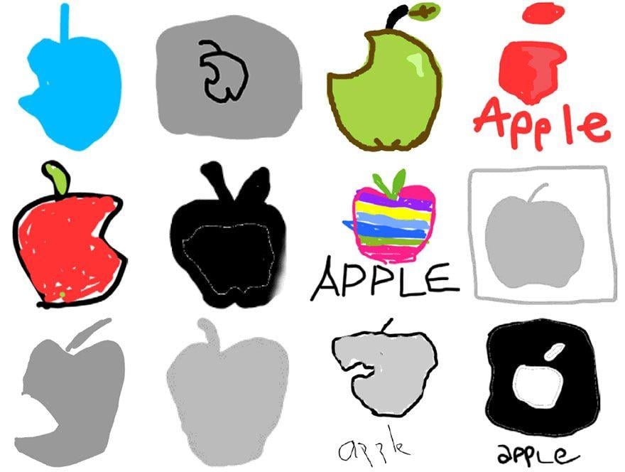 Oldest Apple Logo - Over 150 People Tried To Draw 10 Famous Logos From Memory, And