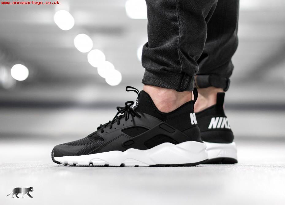 Ultra Black and White Logo - Nike Air Huarache Run Ultra Black / White - Anthracite - White ...