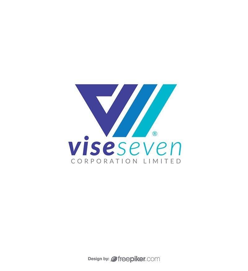 Seven Letter Logo - Freepiker. v letter & roman seven corporate minimal creative logo