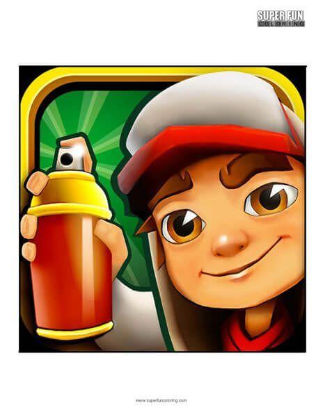 Subway Surfers App Logo - Subway Surfers App Coloring Page Android Iphone | Super Fun Coloring ...