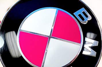 Pink BMW Logo - Hot Pink Magenta Sticker Overlay Vinyl for All BMW