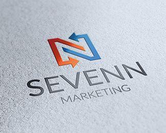 Seven Letter Logo - Seven Marketing Logo design - Seven Marketing Logo, Letter N and ...