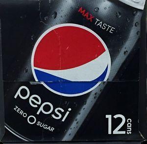 Pepsi Zero Logo - Pepsi Max Cola Soda Pop 12 pack Zero Sugar 12000018794