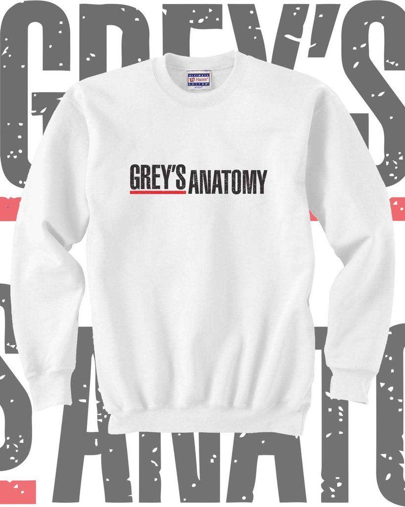Grey's Anatomy Logo - Greys Anatomy Logo Grey's Anatomy Unisex Crewneck Sweatshirt Adult