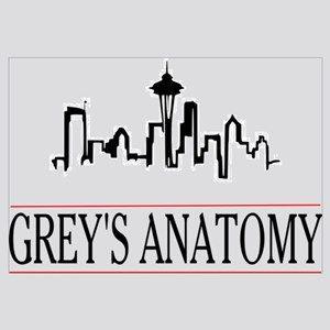 Grey's Anatomy Logo - Grey's Anatomy TV Show Wall Art - CafePress