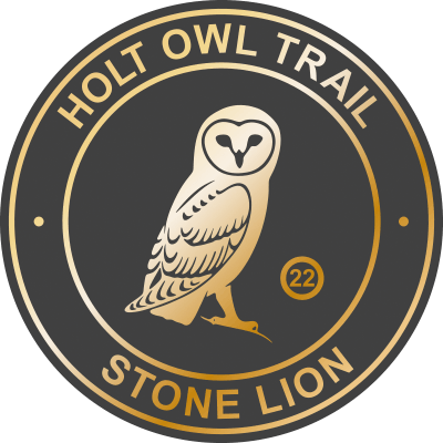 Stone Lion Logo - Plaque 22 Stone Lion - Holt Owl Trail