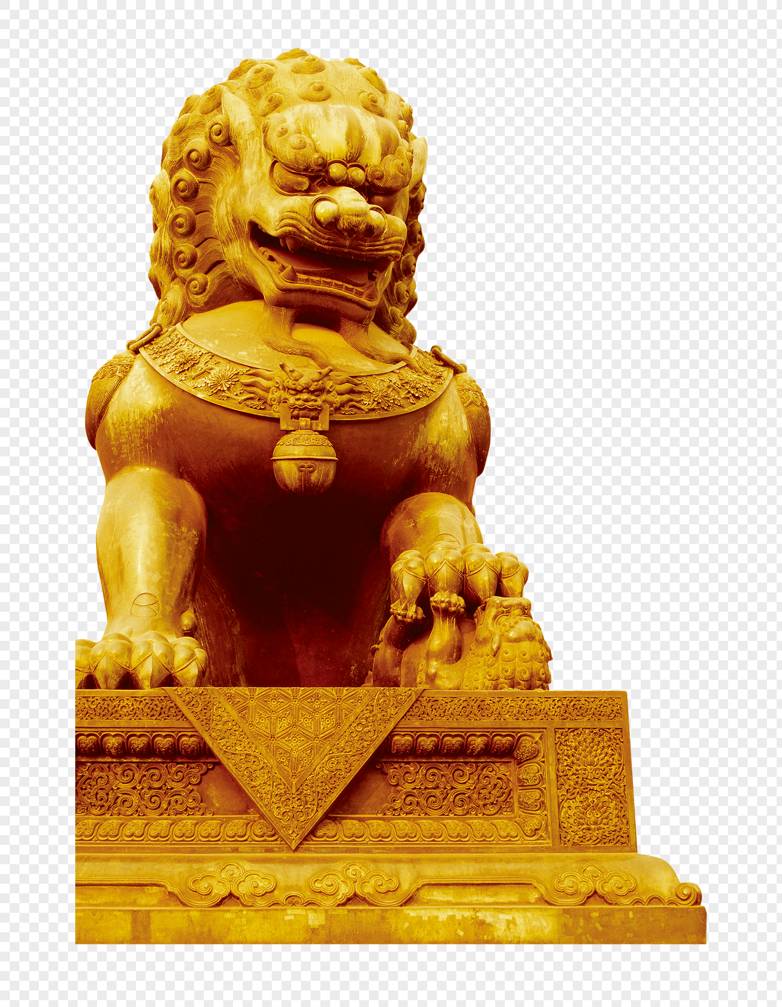 Stone Lion Logo - Golden stone lion png image_picture free download 400586696_lovepik.com