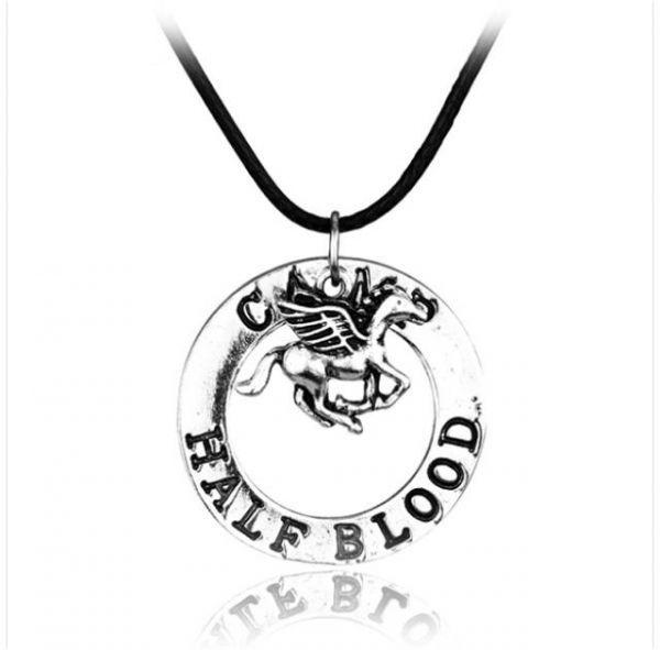 Flying Horse in Circle Logo - Percy Jackson camp half blood flying horse pendant necklace for men ...