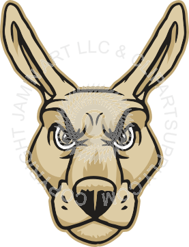 Cool Kangaroo Logo - Cool kangaroo head front view