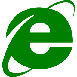 Green Internet Logo - Green internet explorer icon - Free green browser icons