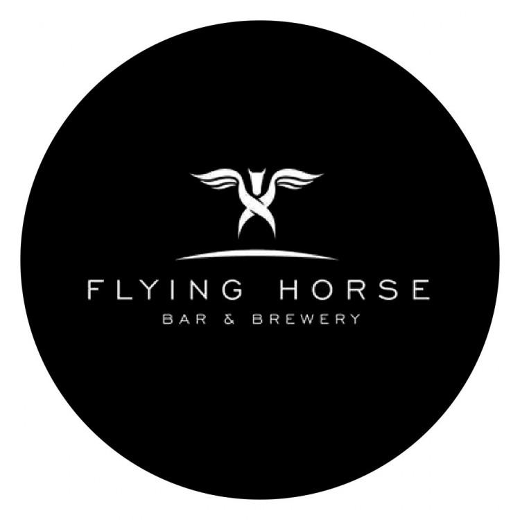 Flying Horse in Circle Logo - Whale Ale