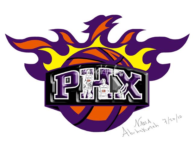 Suns Logo - Phoenix Suns Logo Drawing Design by Nadia A.