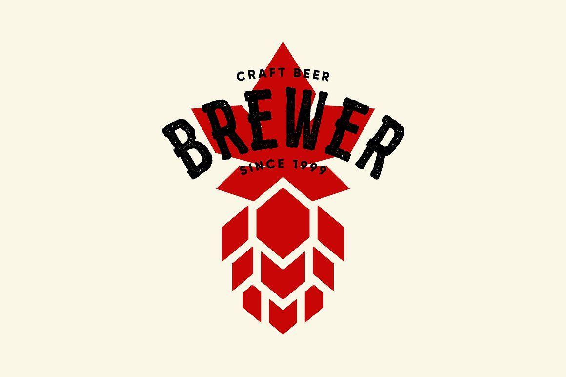 Beer Vector Logo - Craft beer brewery vector logo ~ Illustrations ~ Creative Market