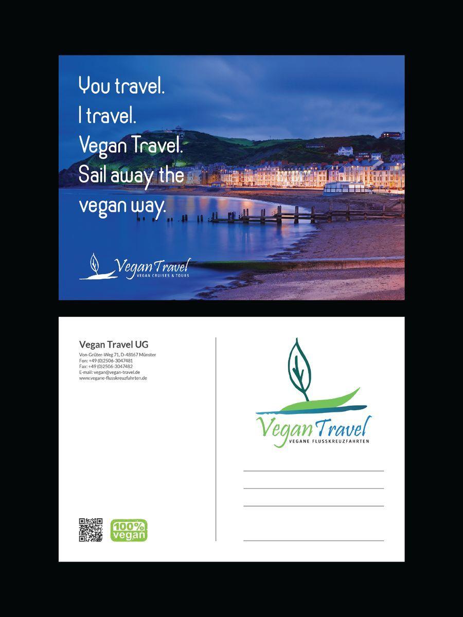 Cool UG Logo - Entry #48 by MKgraphic17 for Design a cool postcard for Vegan Travel ...