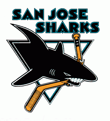 Sharks Hockey Logo - San Jose Sharks hockey logo from 1995-96 at Hockeydb.com