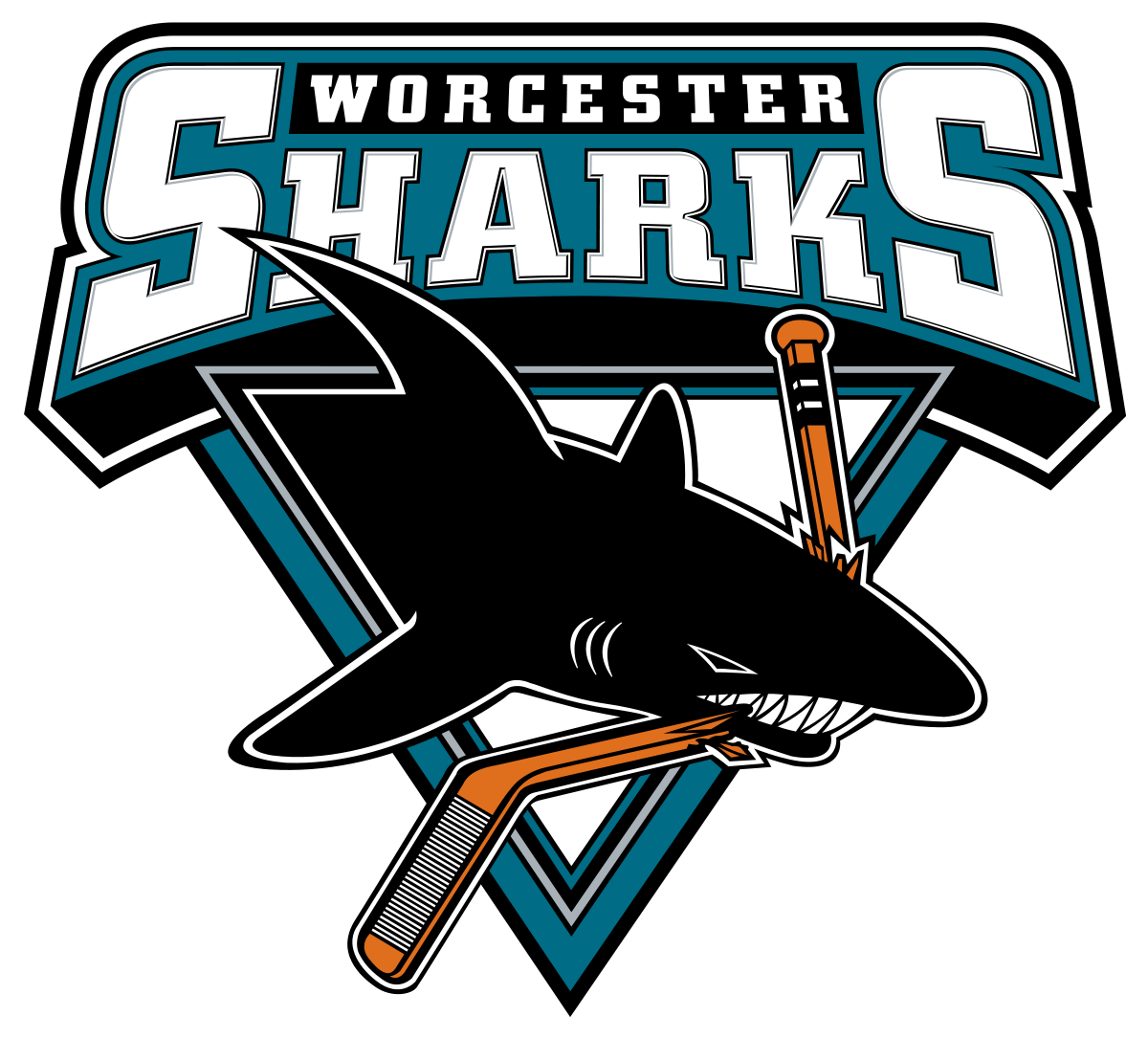 Sharks Hockey Logo - Worcester Sharks