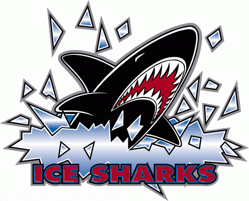 Sharks Hockey Logo - Fargo-Moorhead Ice Sharks hockey logo from 1996-97 at Hockeydb.com