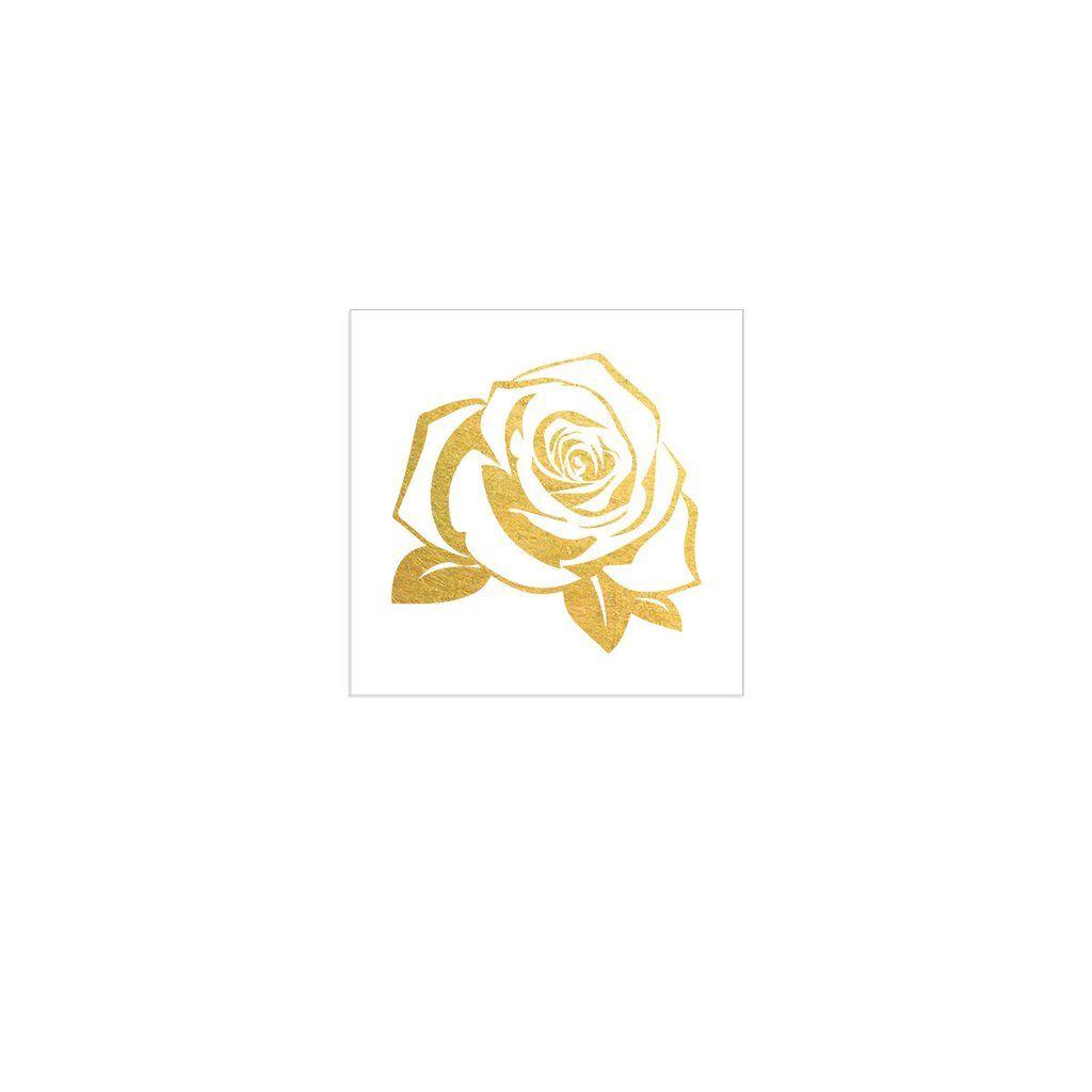 Gold Rose Logo - Rose Gold Flash Tattoo | Gold Ink Tattoo