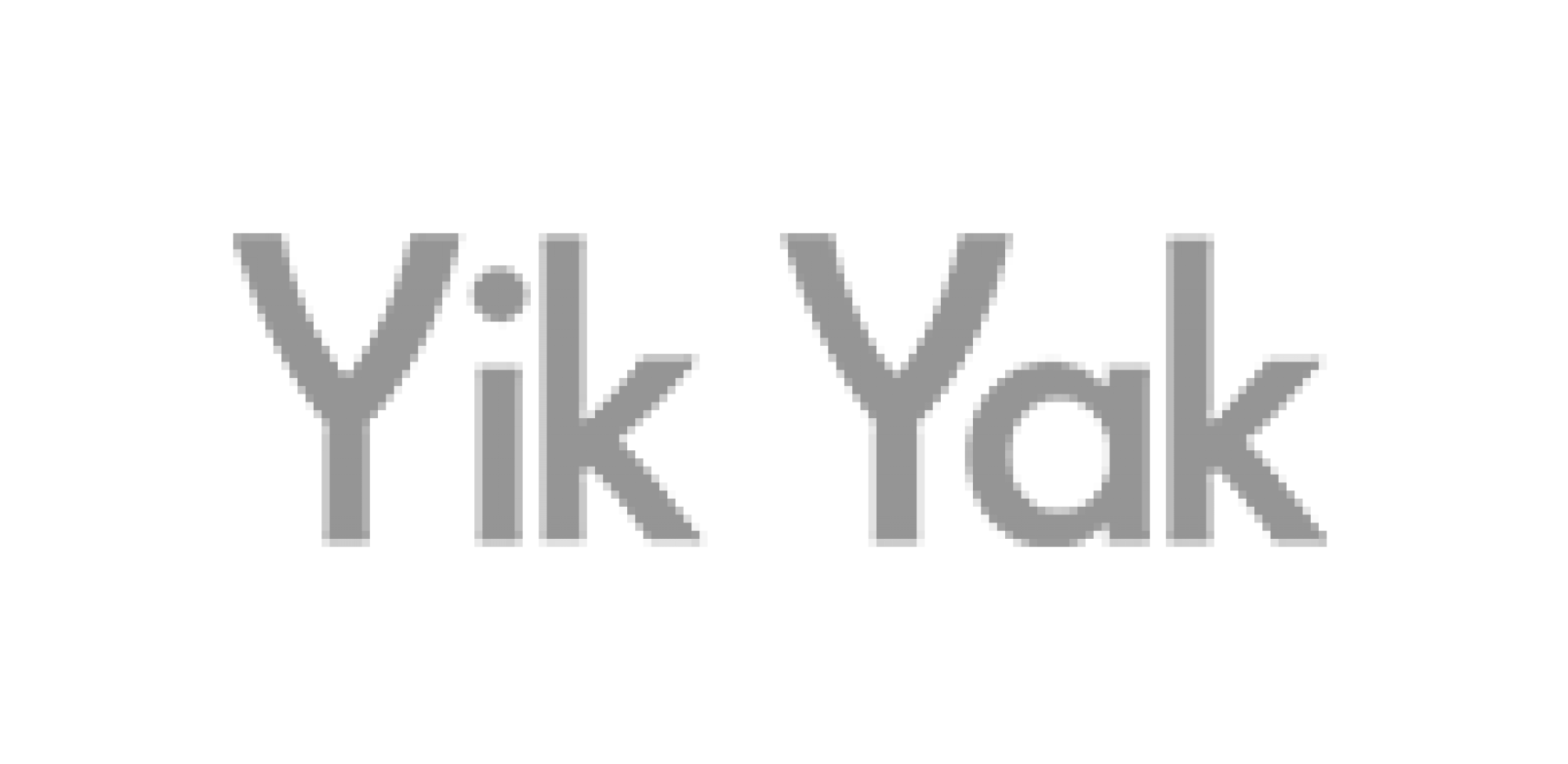 Yik Yak Black and White Logo - Yik Yak. Brand Experience Agency