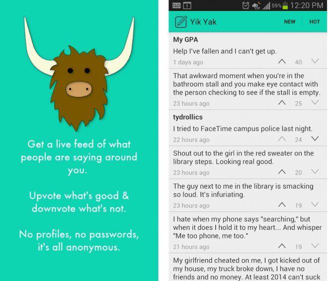 Yik Yak Black and White Logo - Cyberbully' App Yik Yak Banned at UK Schools